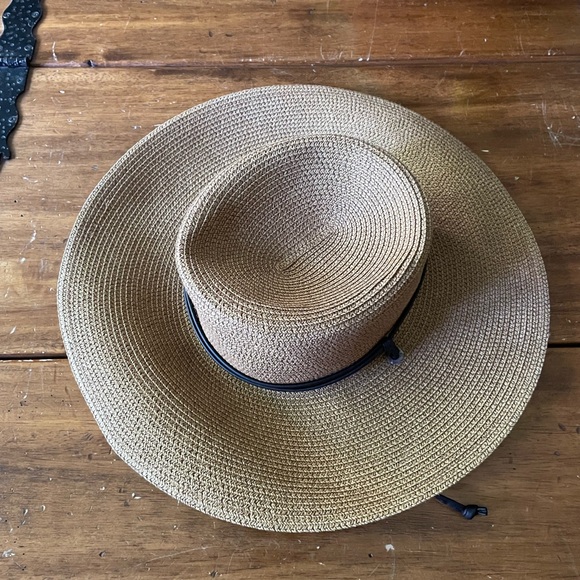 Sloggers Wide Brim Floppy Braided Sun Hat Lanyard Strap Medium M - Picture 1 of 4